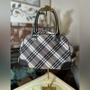 Burberry Blue Label Nova Check Boston Bag